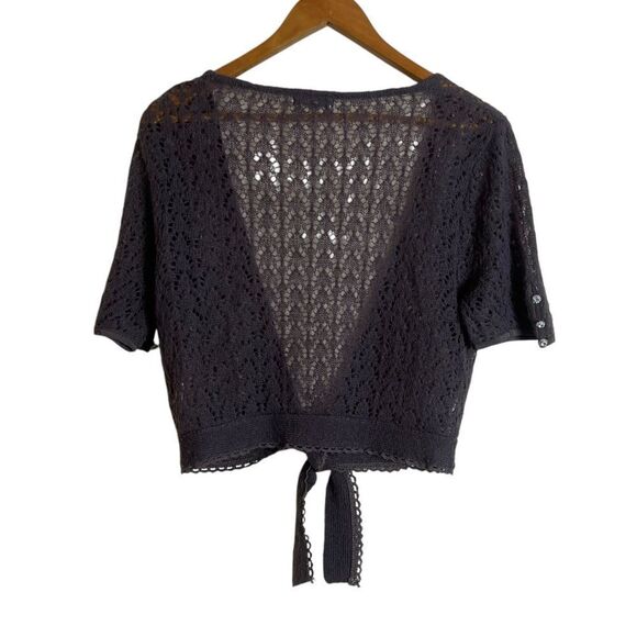 Saint Tropez mohair blend light brown‎ tie cardigan - Picture 6 of 9